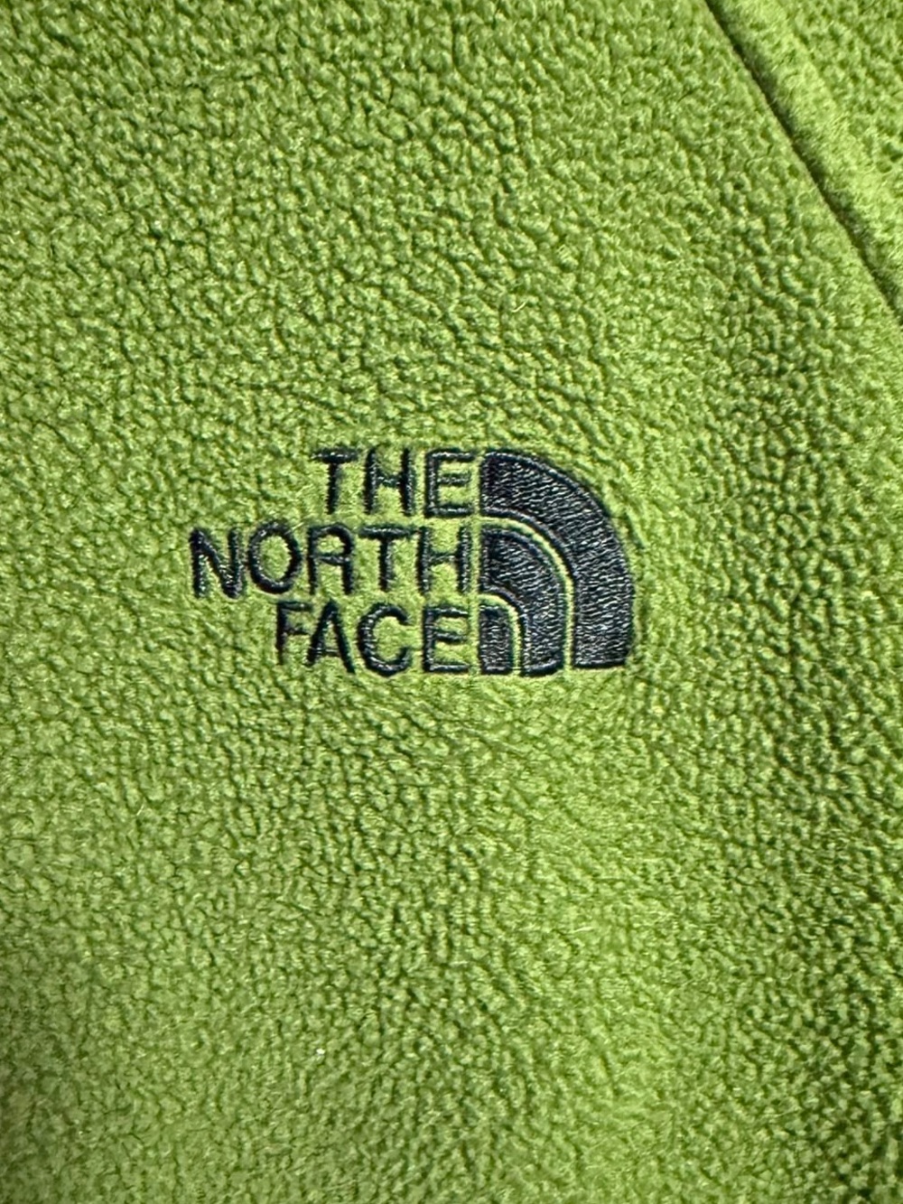 North Face Men’s Small Green Full Zip Fleece Jacket Outdoor Hiking - Picture 10 of 11